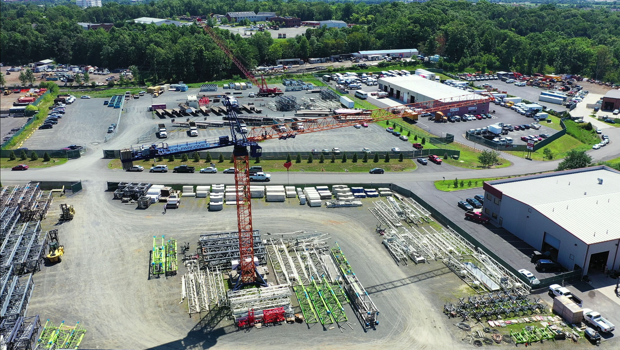 P&J HQ Yar in Manassas from a drone