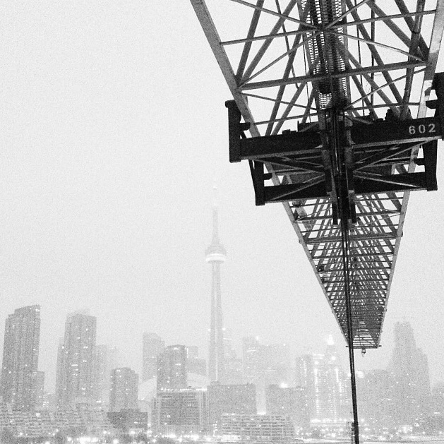 Skyline JIb Toronto B&W