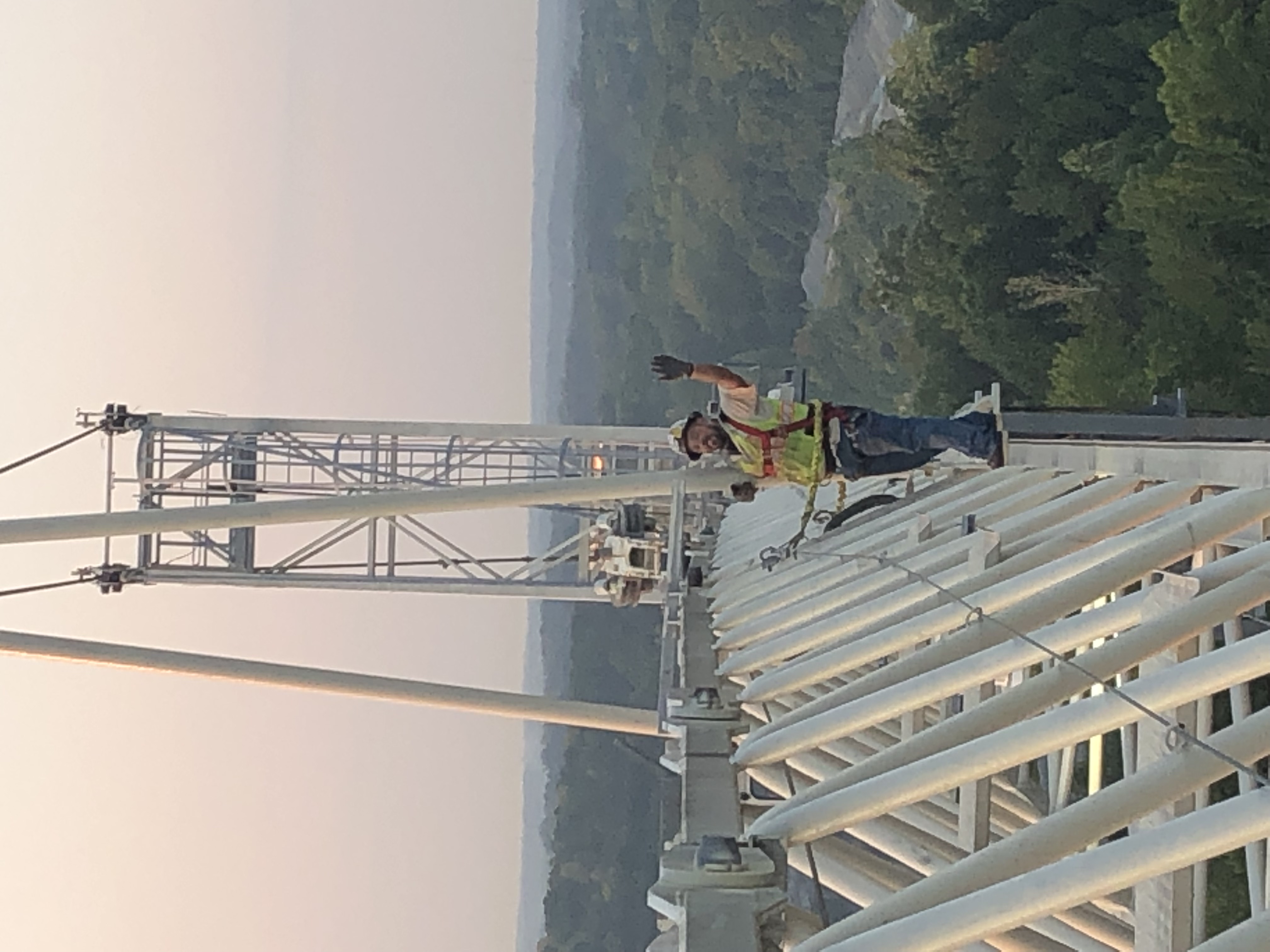 Technician on Peiner Jib