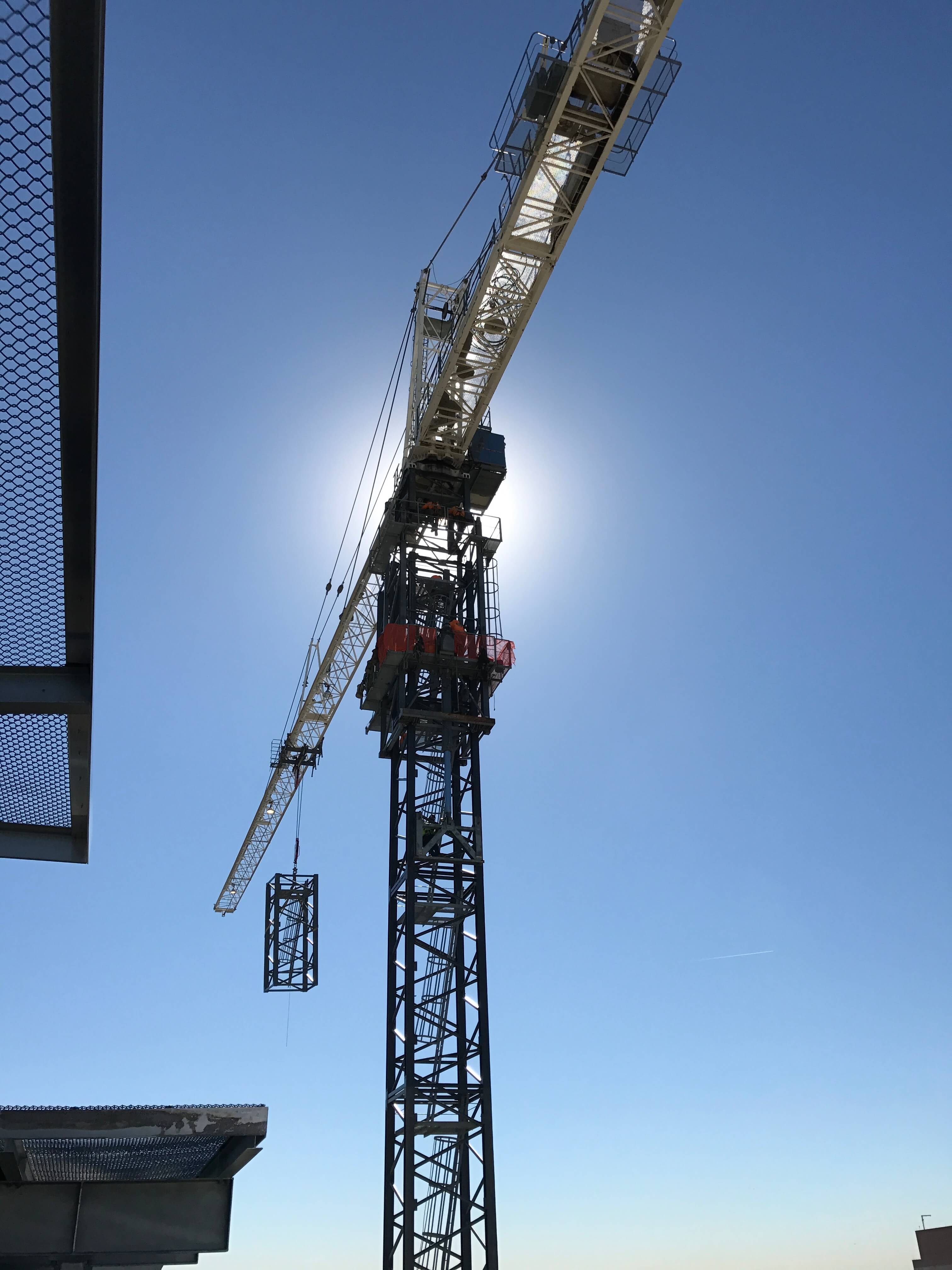 Terex SK415 being climbed